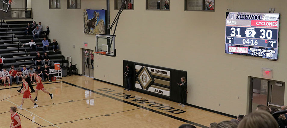 iB1006 Basketball LED Video Scoreboard at Glenwood High School