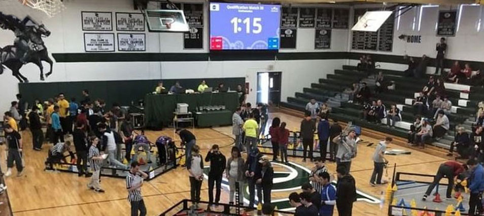 iB1410 Basketball LED Video Scoreboard at Franklin High School