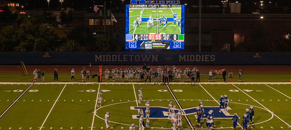 iB1609 Basketball LED Video Scoreboard with Leaderboard at Glenwood High School